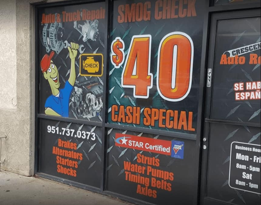 $40 Auto Repair Service | Inexpensive Smog Check Near Me